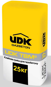 Клей для газобетона UDK, 25кг